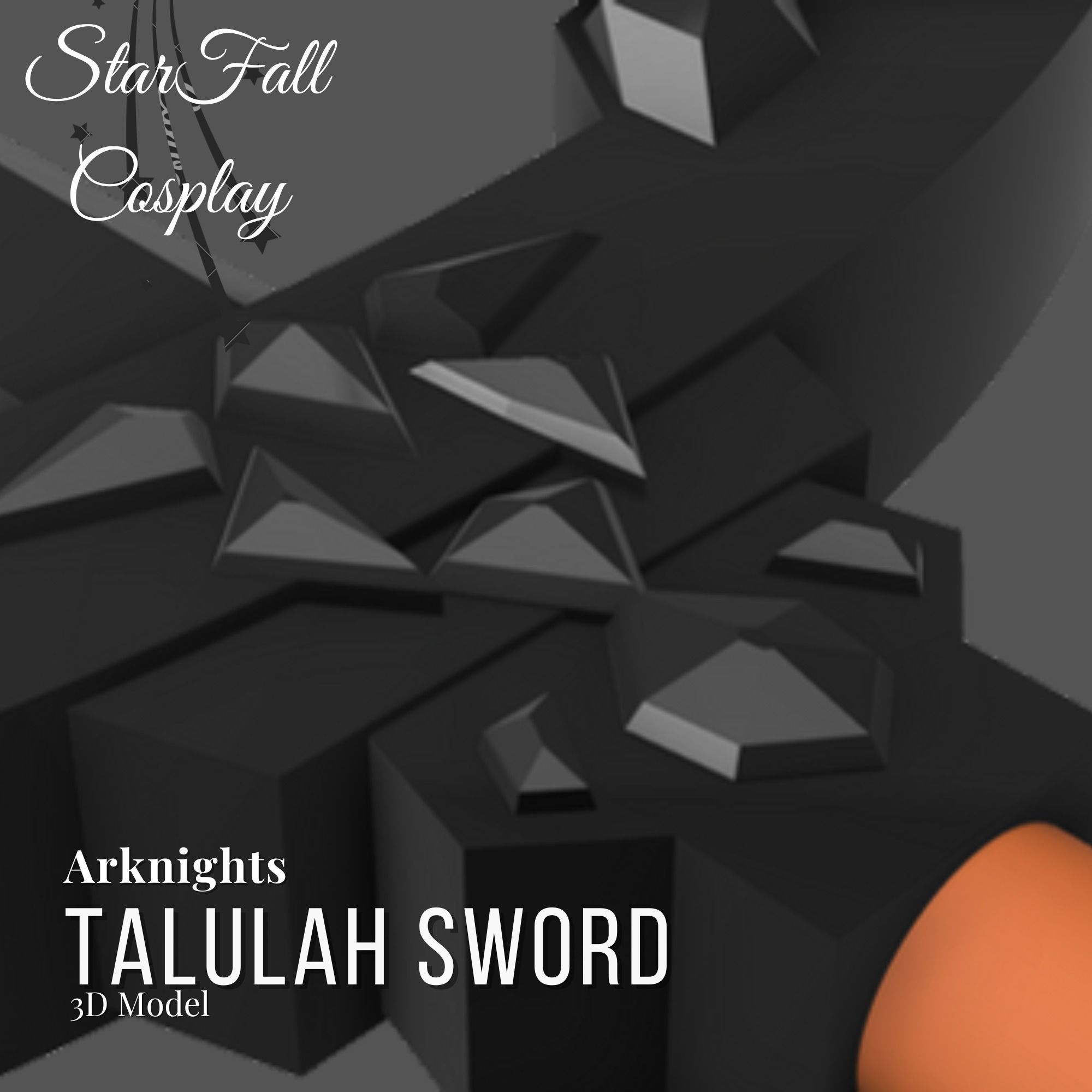 Talulah Sword 3D Model Arknights 3D print model_3
