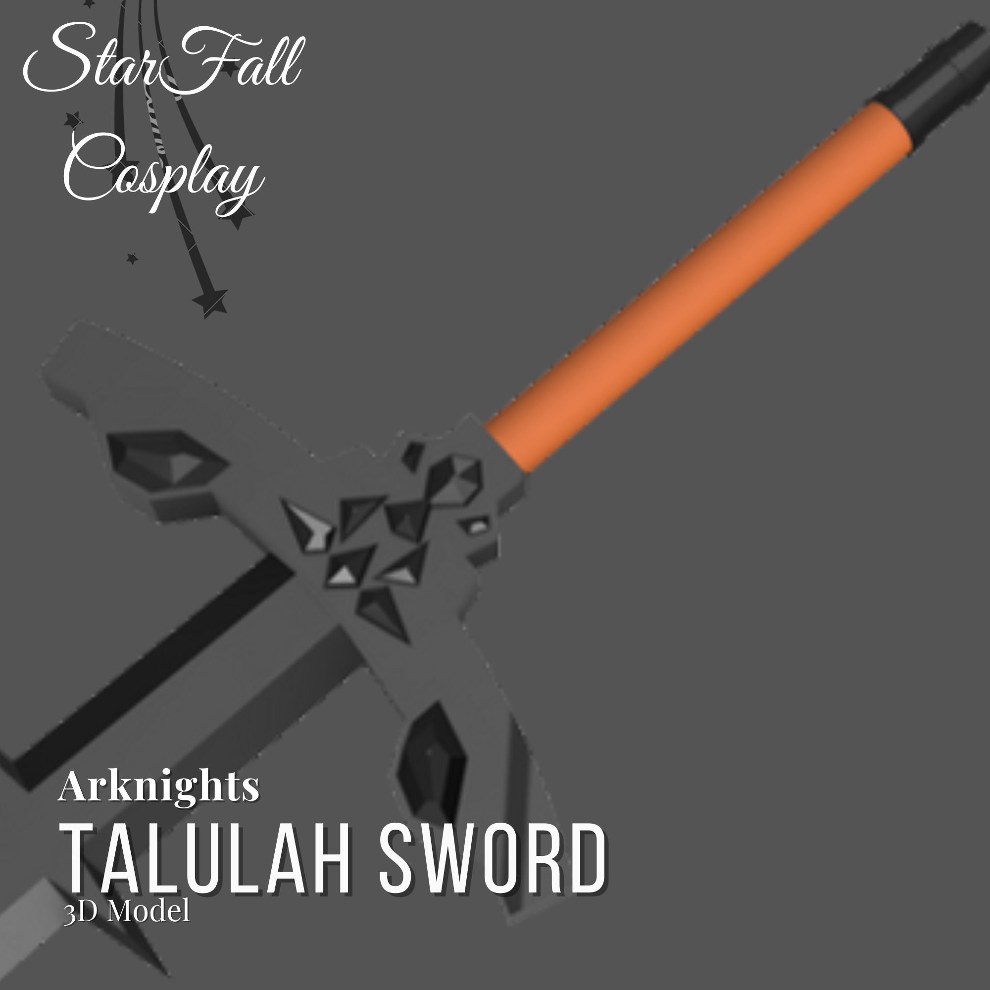 Talulah Sword 3D Model Arknights 3D print model_1
