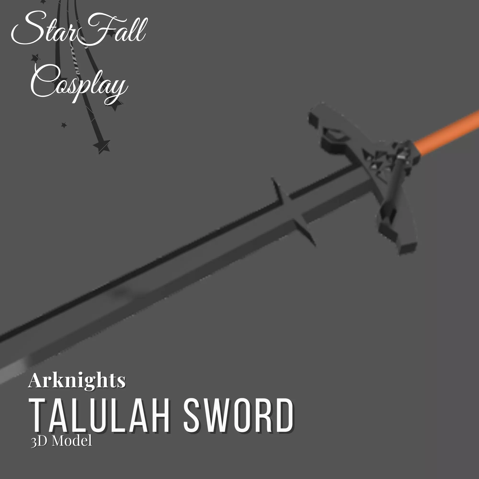 Talulah Sword 3D Model Arknights 3D print model_0