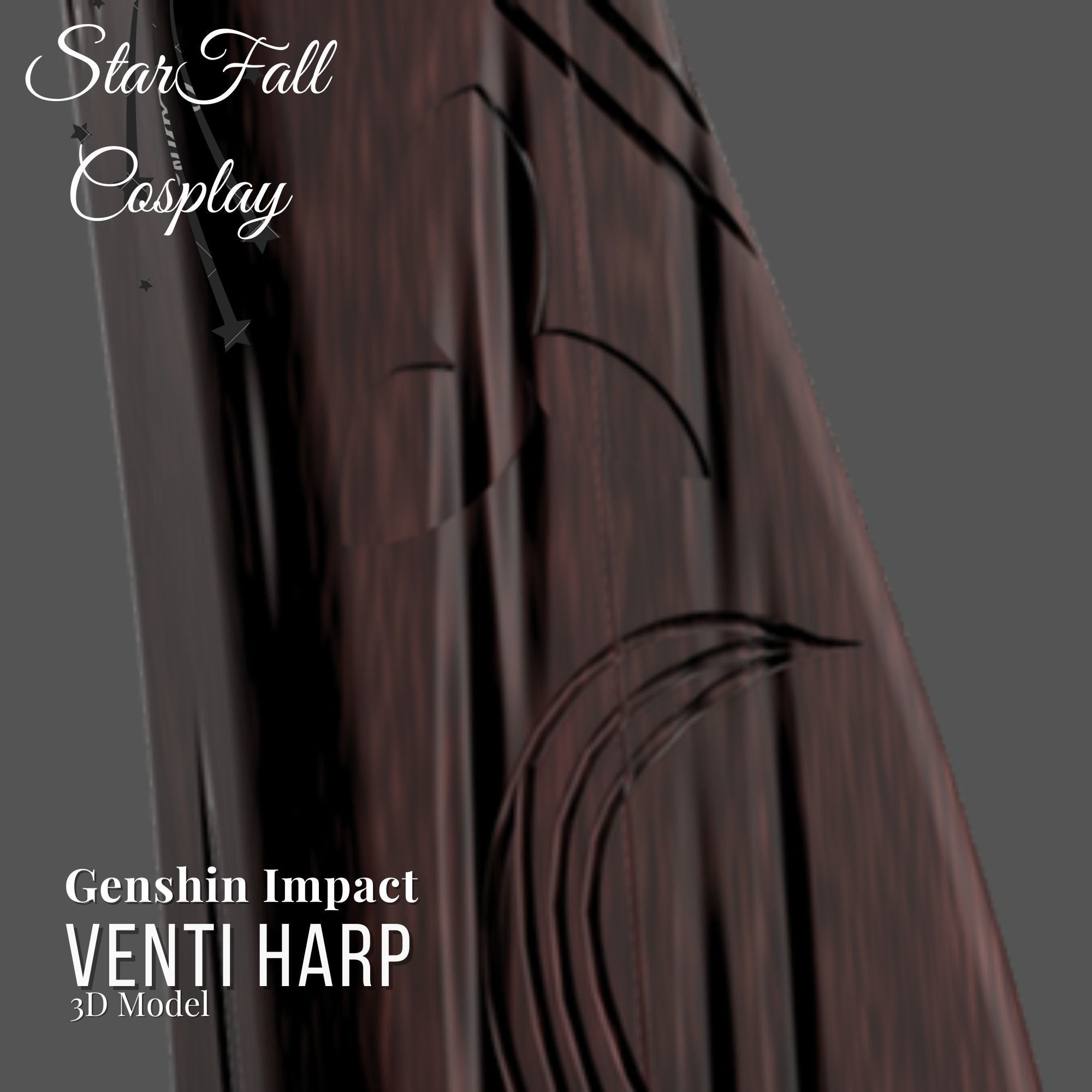 Venti Harp 3D Model 3D print model_2