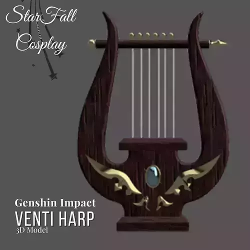 Venti Harp 3D Model 3D print model