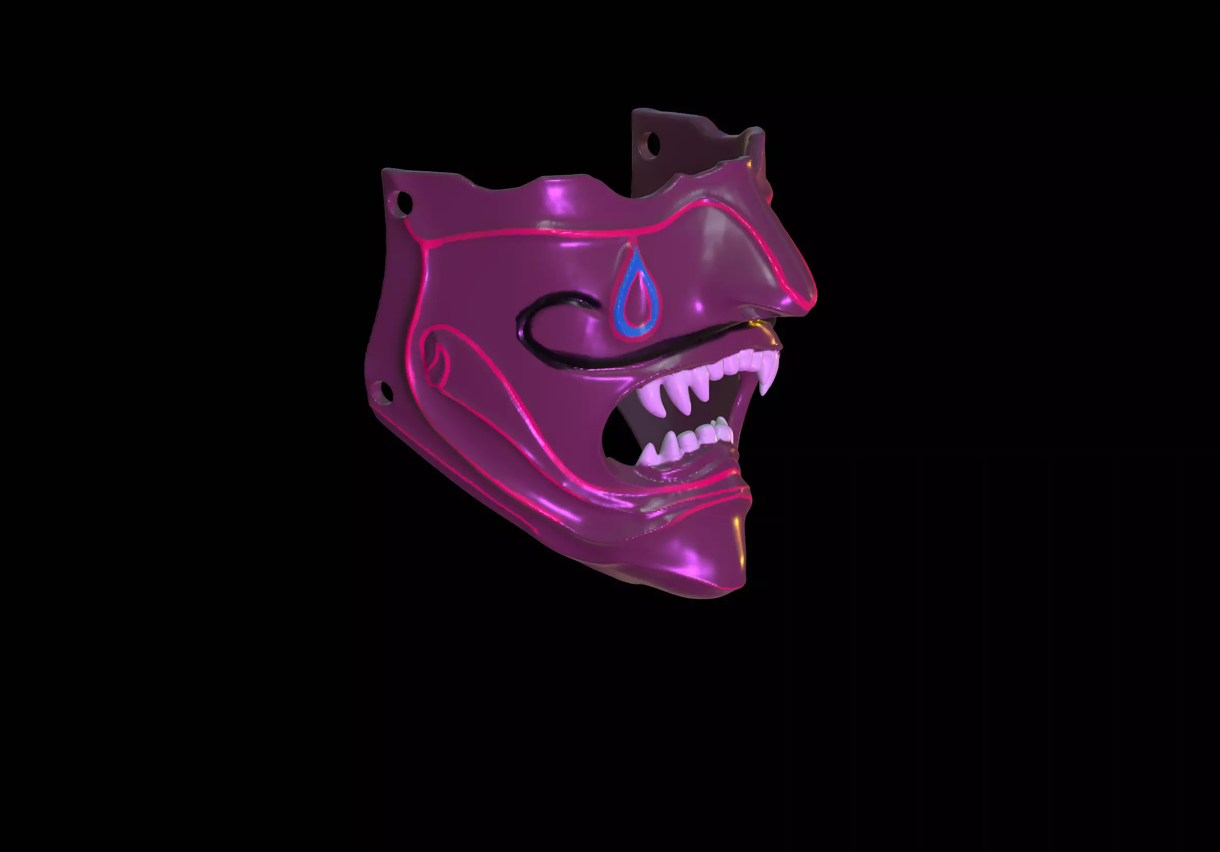 ONI Mask 3D print model_0