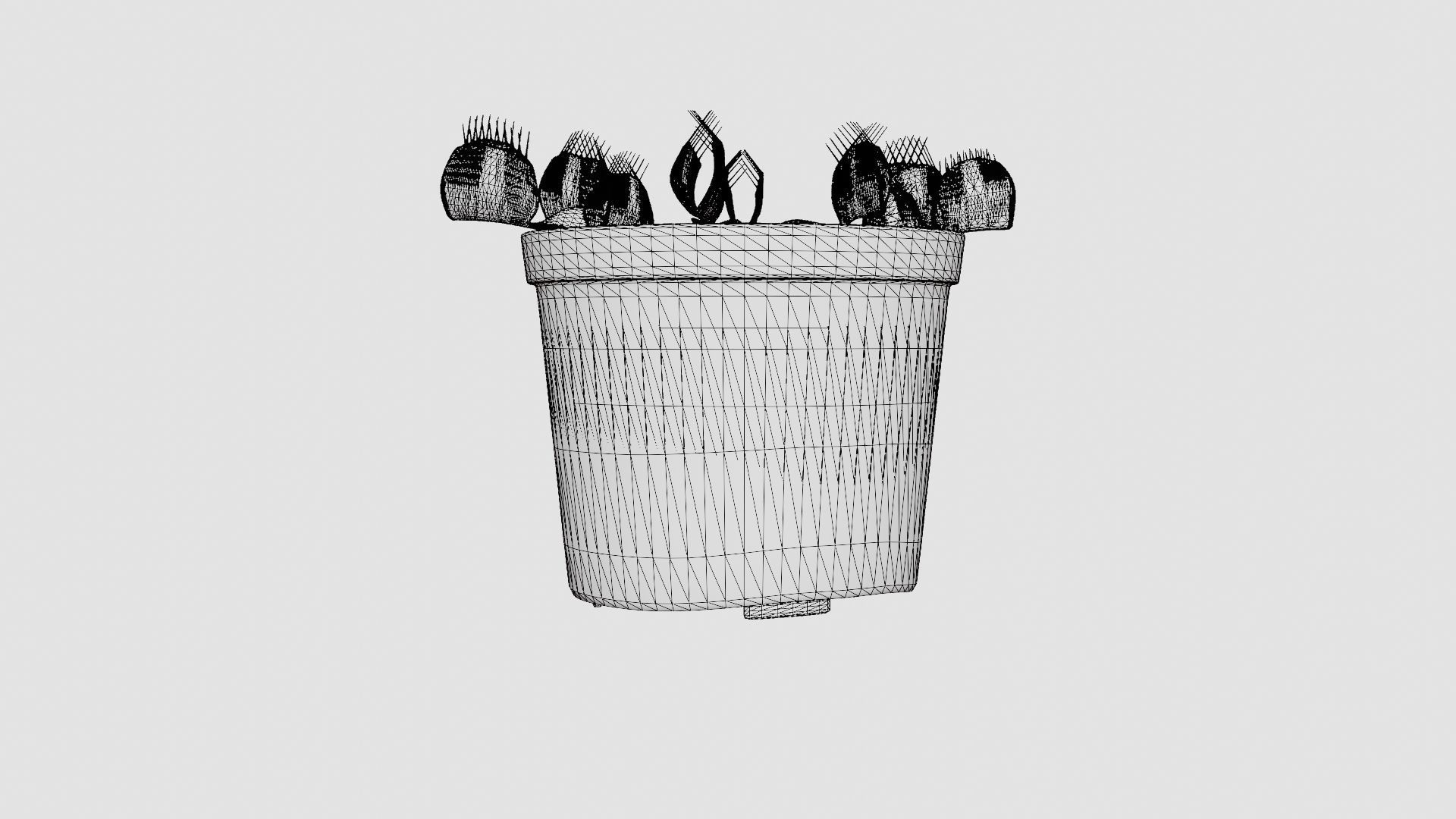 Dionaea muscipula Low-poly 3D model_6