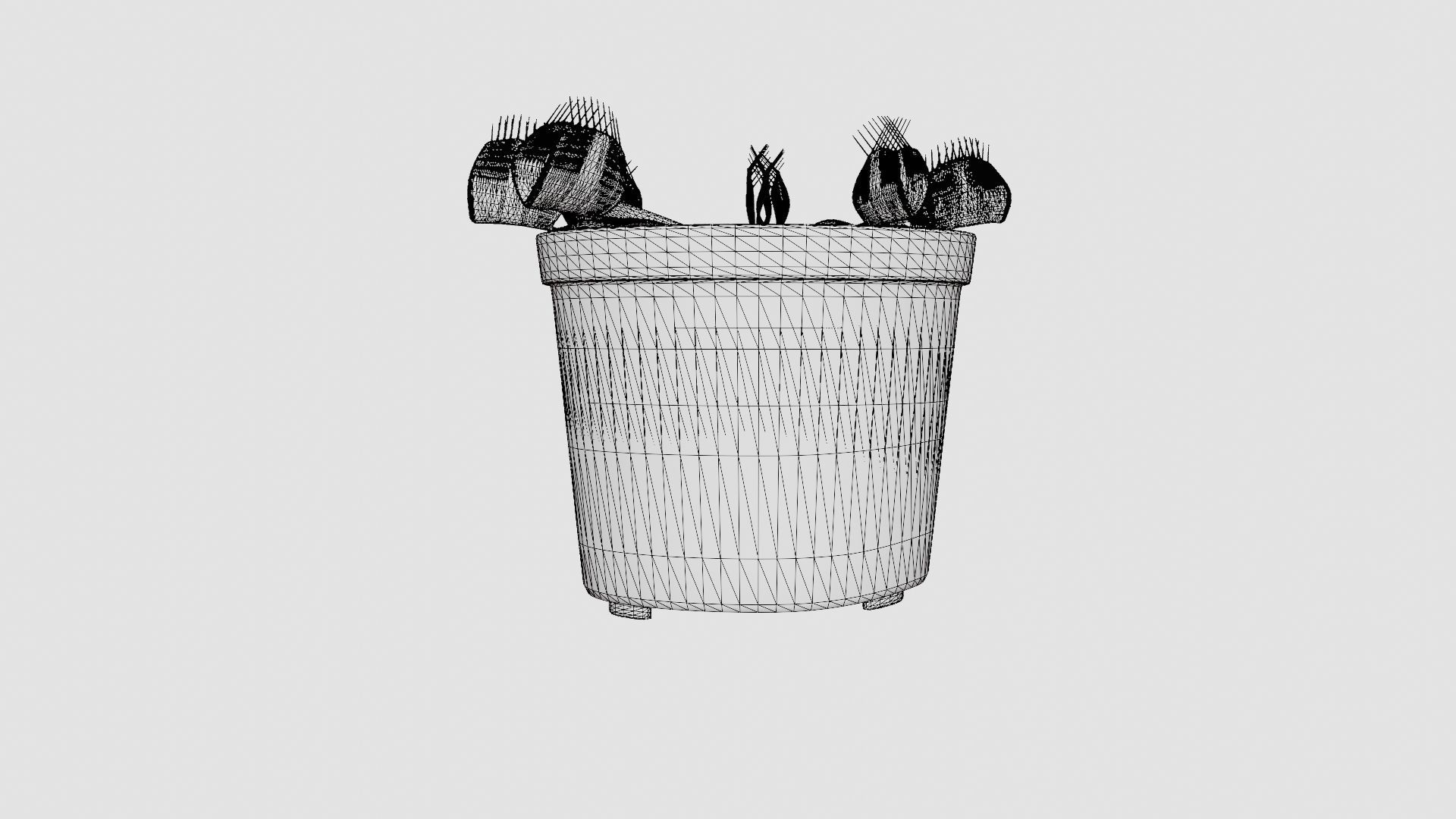 Dionaea muscipula Low-poly 3D model_7