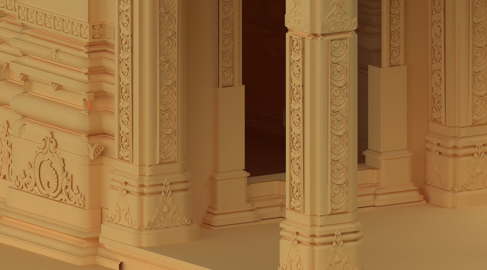 hindu temple  3D print model_1