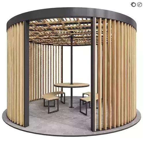 Round pavilion 3D model
