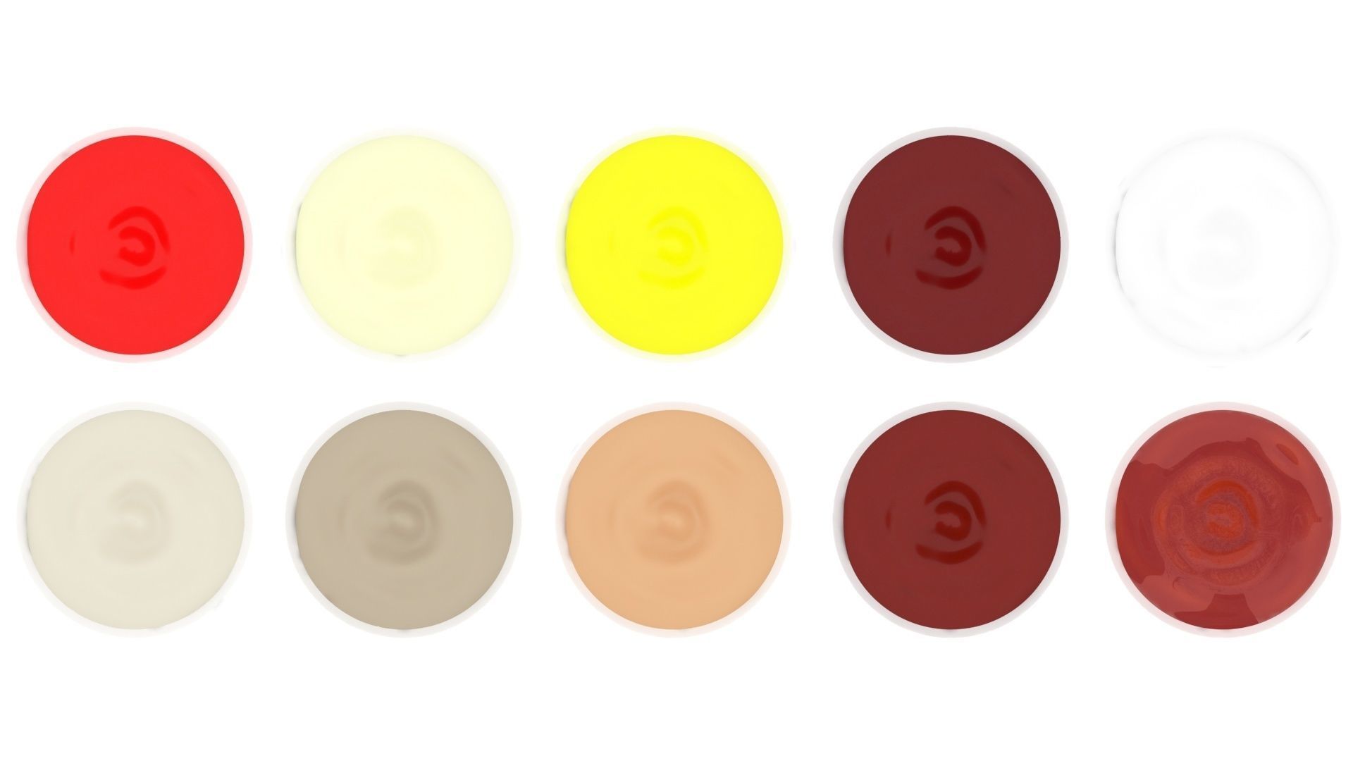 Bowl of Sauces Collection 3D model_5