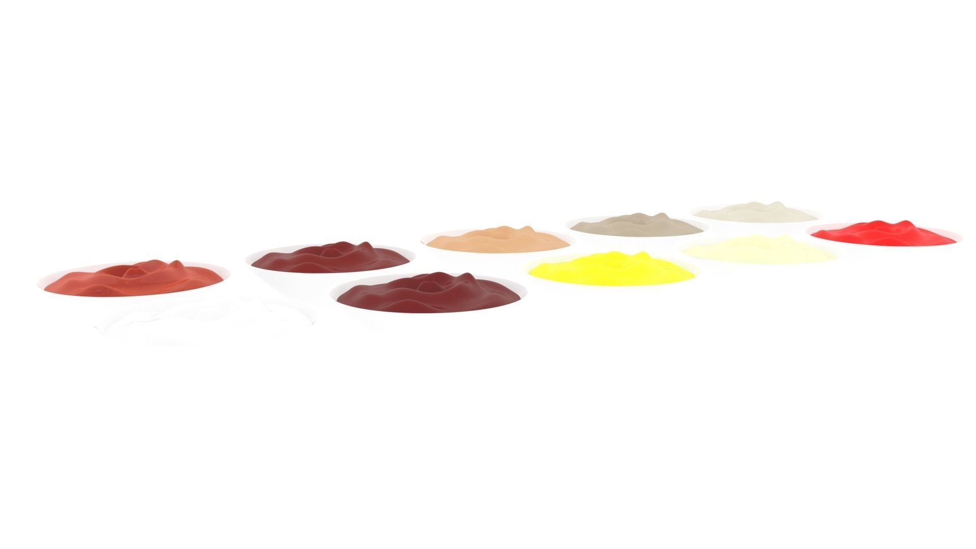 Bowl of Sauces Collection 3D model_2