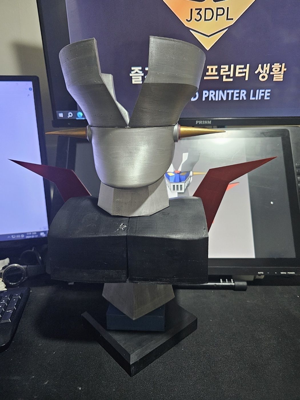 Mazinger  bust 3D print model_10