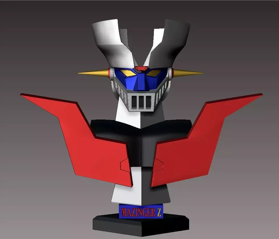 Mazinger  bust 3D print model_0