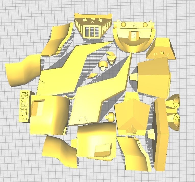 Mazinger  bust 3D print model_5