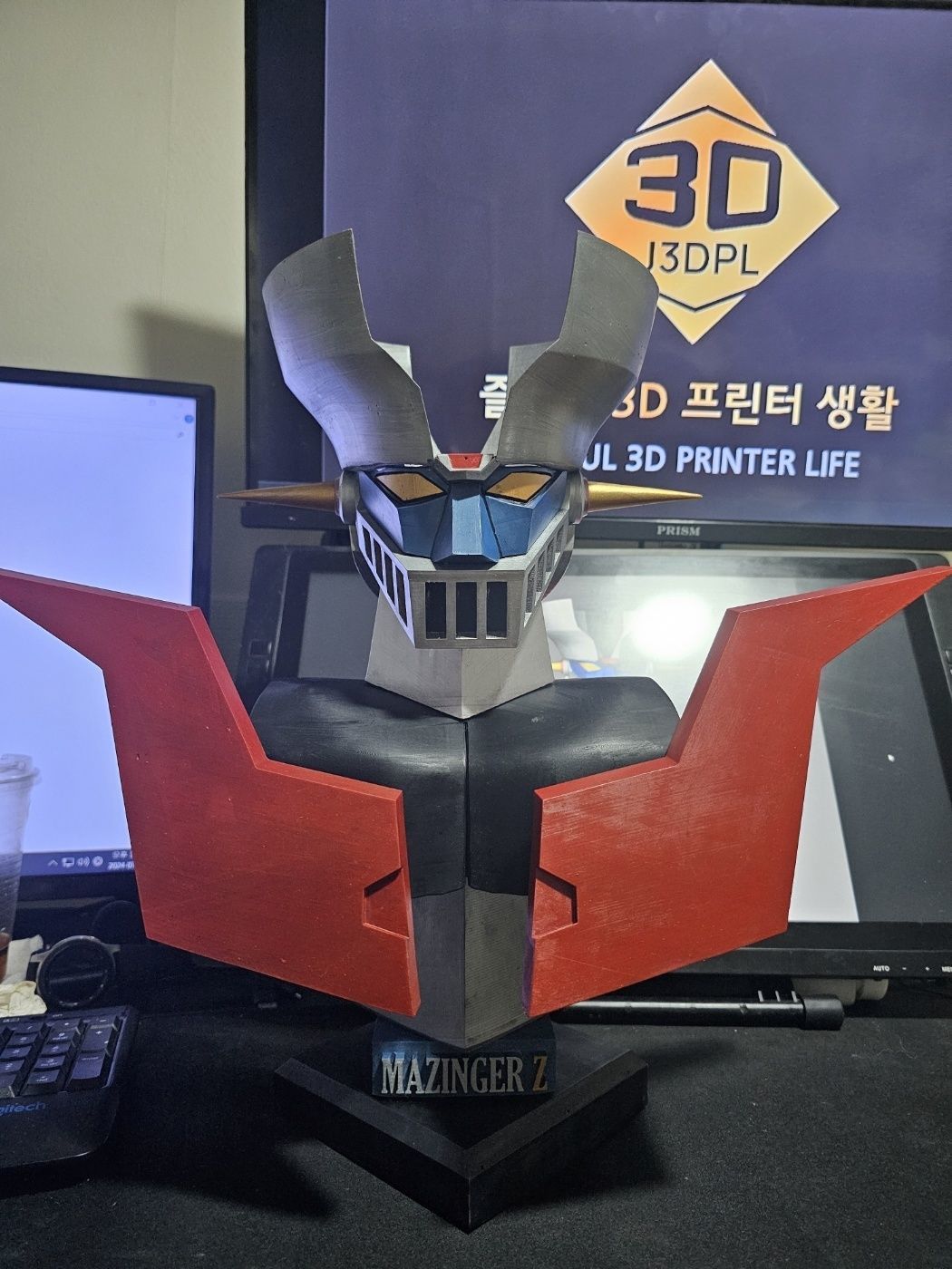 Mazinger  bust 3D print model_12