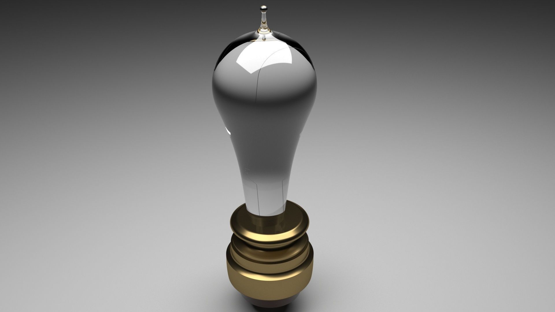 Thomas Edisons First Light Bulb 3D model_2