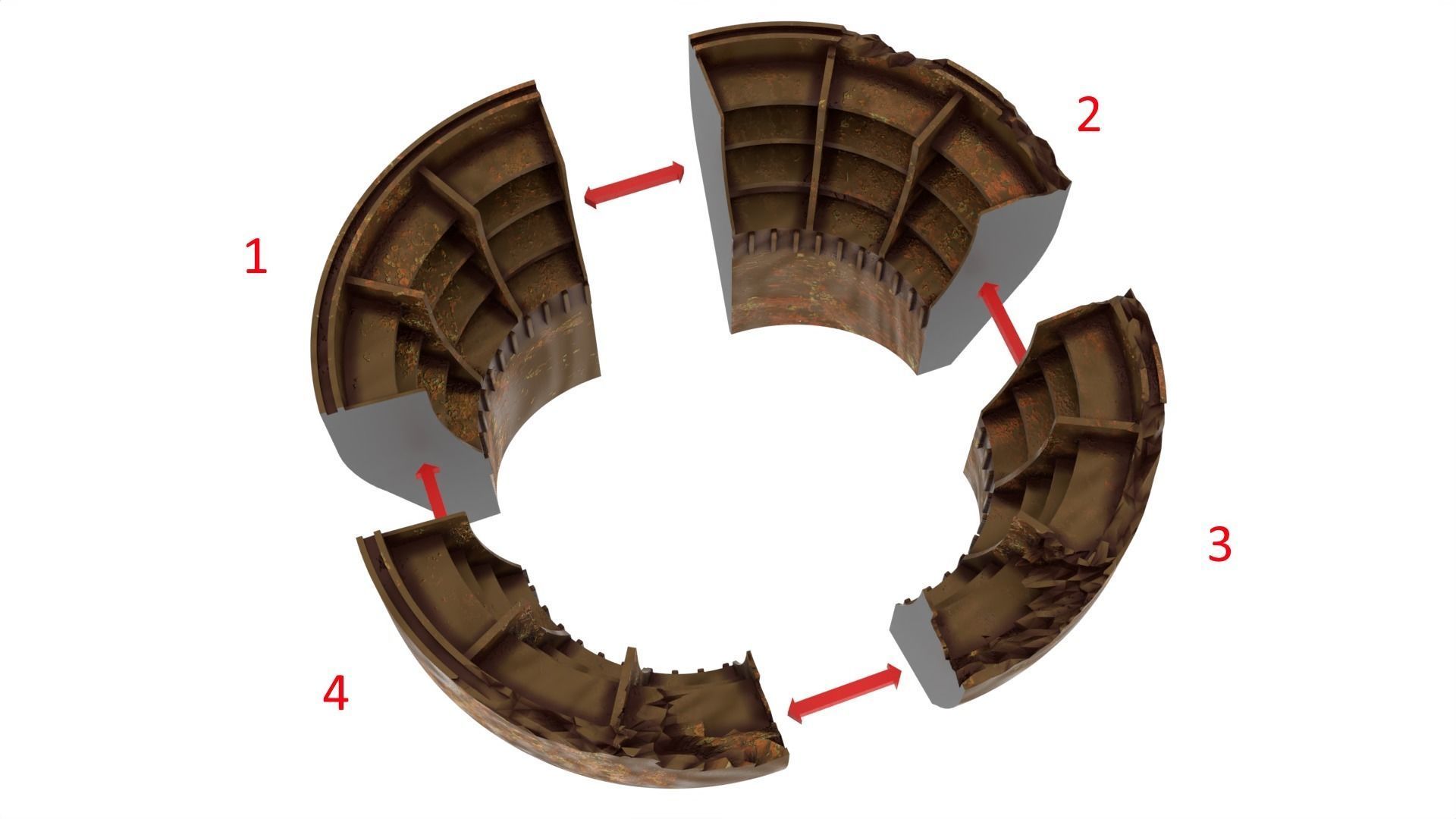 JB-75 Starclipper Wreck 1-18 scale Kenner Hasbro 3D print model_19