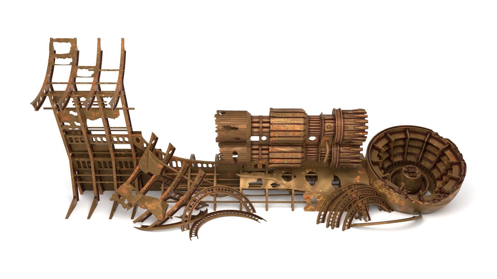 JB-75 Starclipper Wreck 1-18 scale Kenner Hasbro 3D print model_5