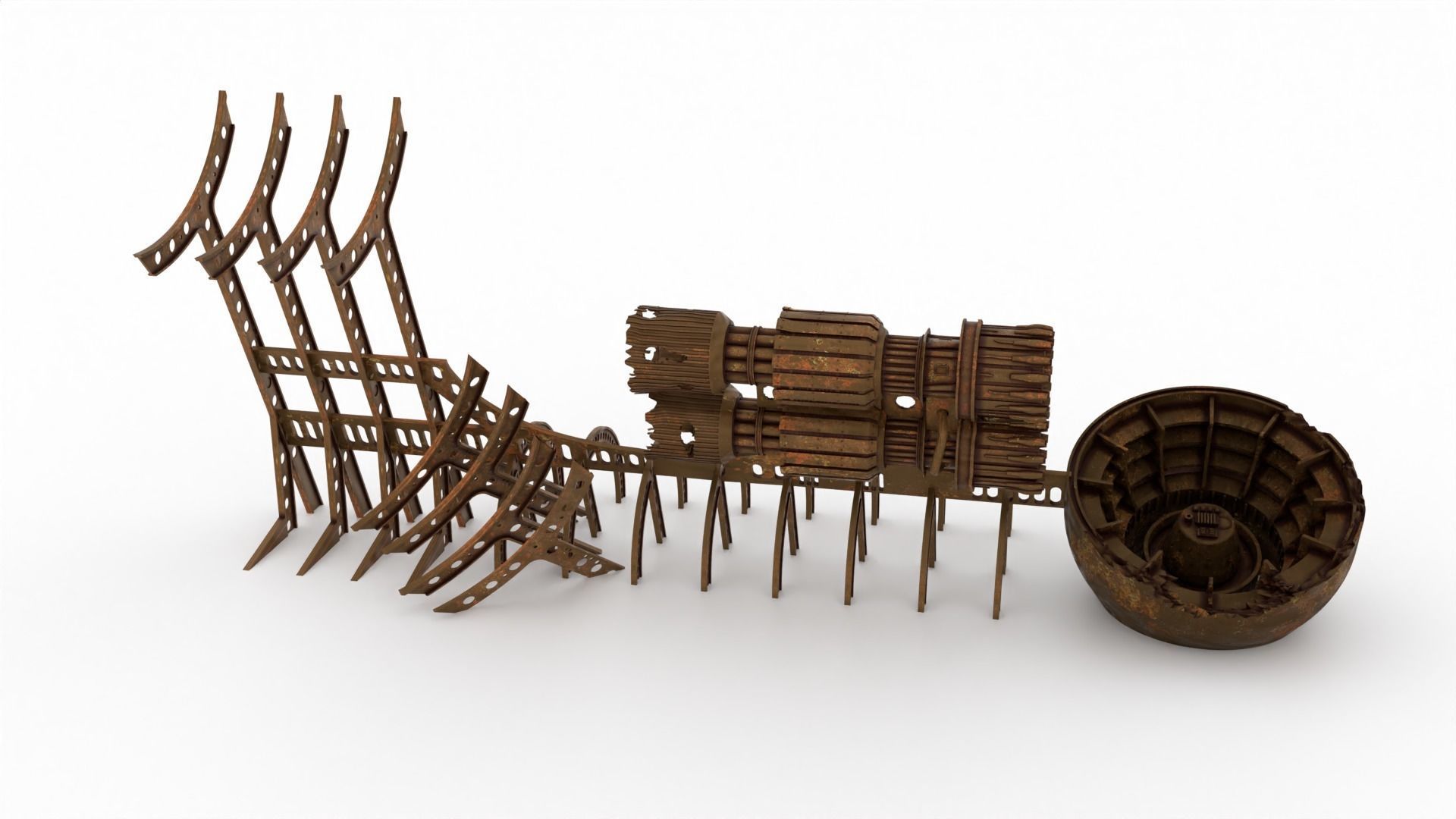 JB-75 Starclipper Wreck 1-18 scale Kenner Hasbro 3D print model_29