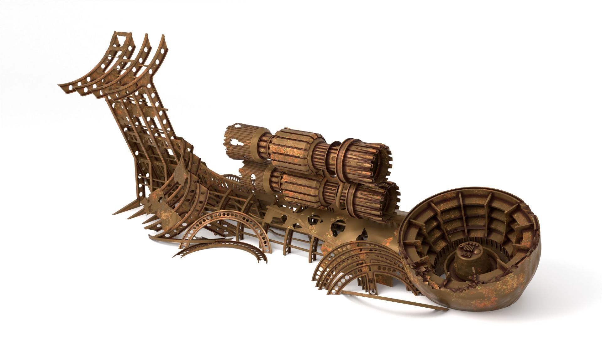 JB-75 Starclipper Wreck 1-18 scale Kenner Hasbro 3D print model_6