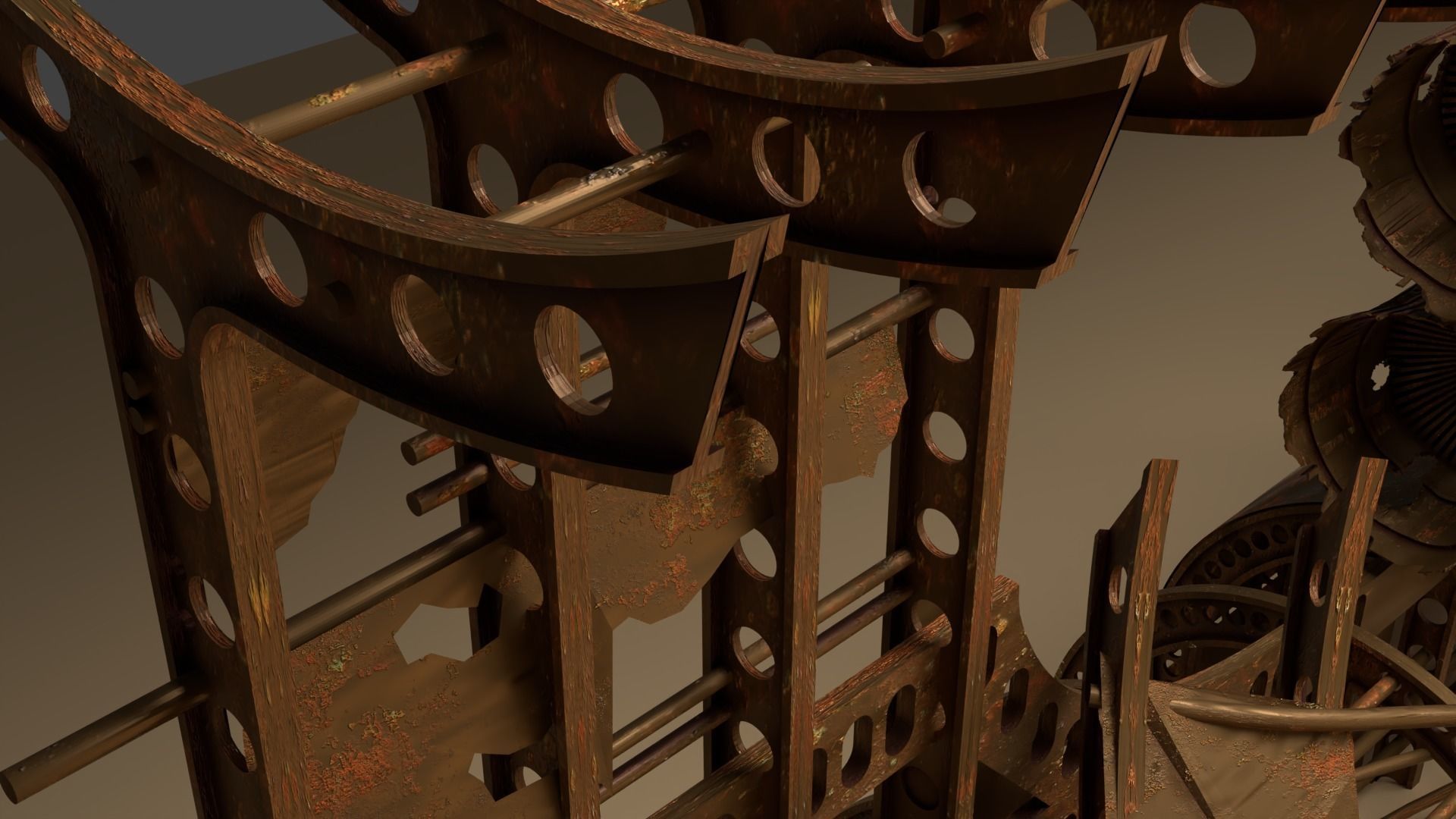 JB-75 Starclipper Wreck 1-18 scale Kenner Hasbro 3D print model_9