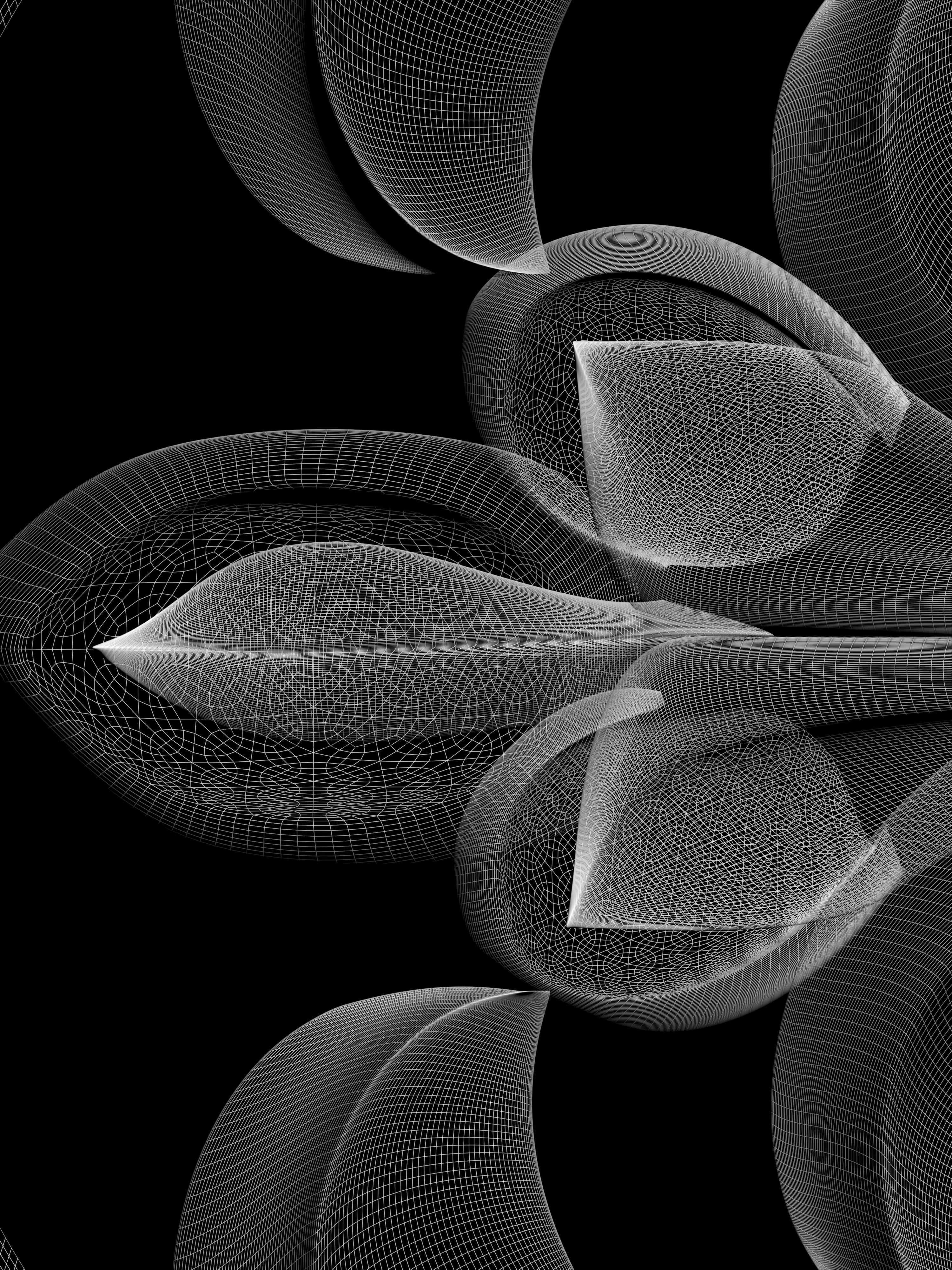 Wall decor flowers with leaves for milling CNC machines 3D print model_5