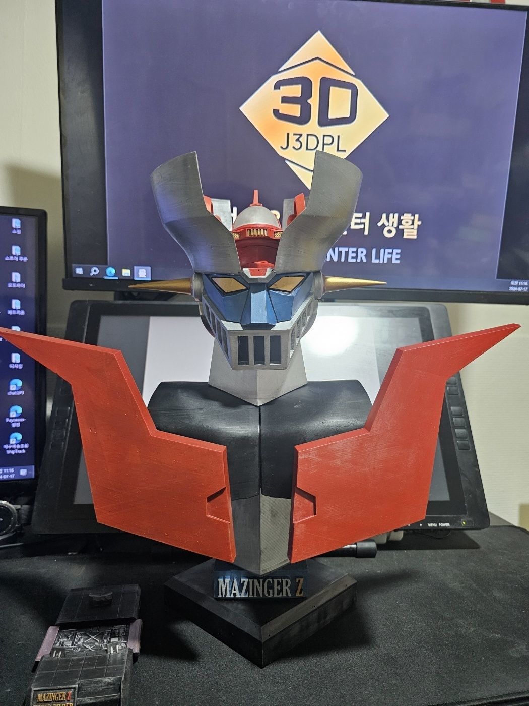 mazinger z bust 3D print model_34