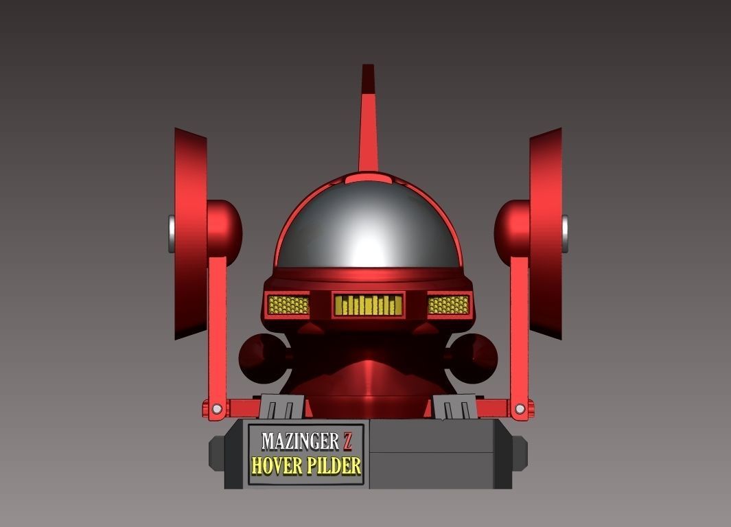 mazinger z bust 3D print model_1