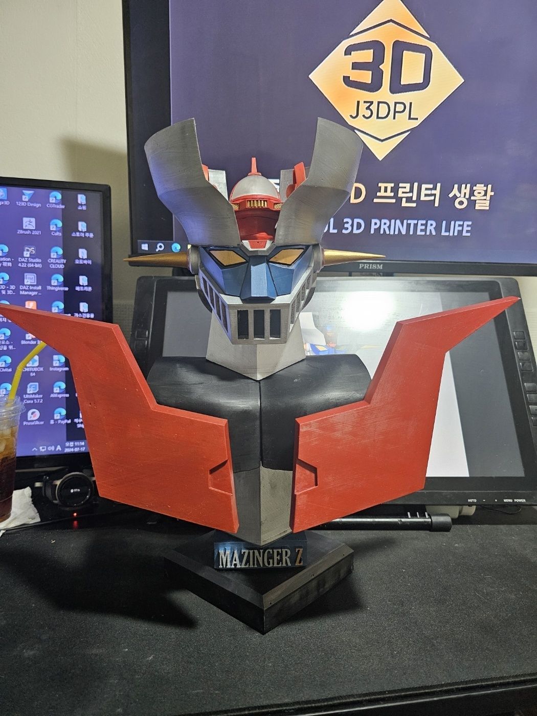 mazinger z bust 3D print model_25