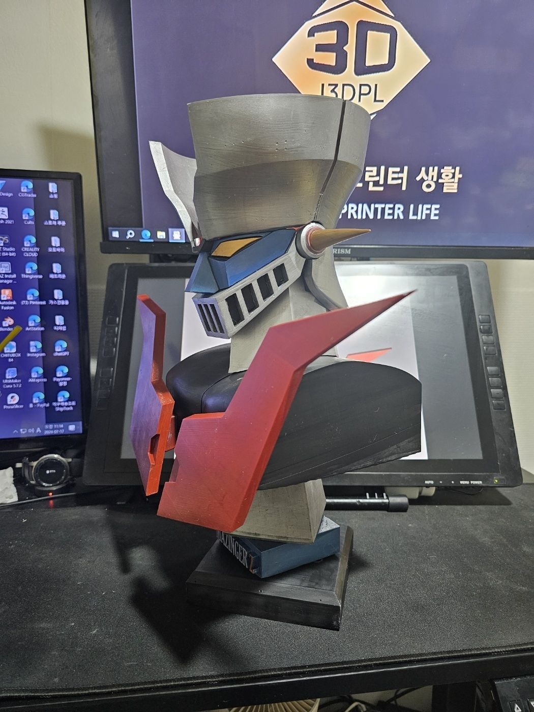 mazinger z bust 3D print model_26