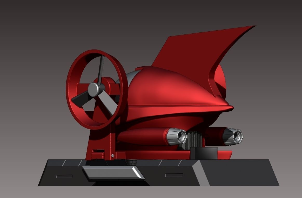 mazinger z bust 3D print model_3