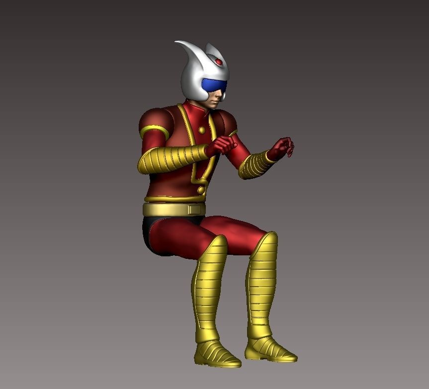 mazinger z bust 3D print model_12