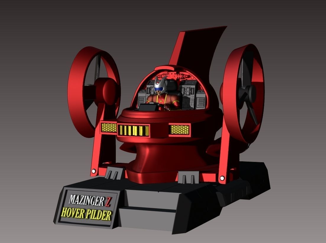 mazinger z bust 3D print model_13