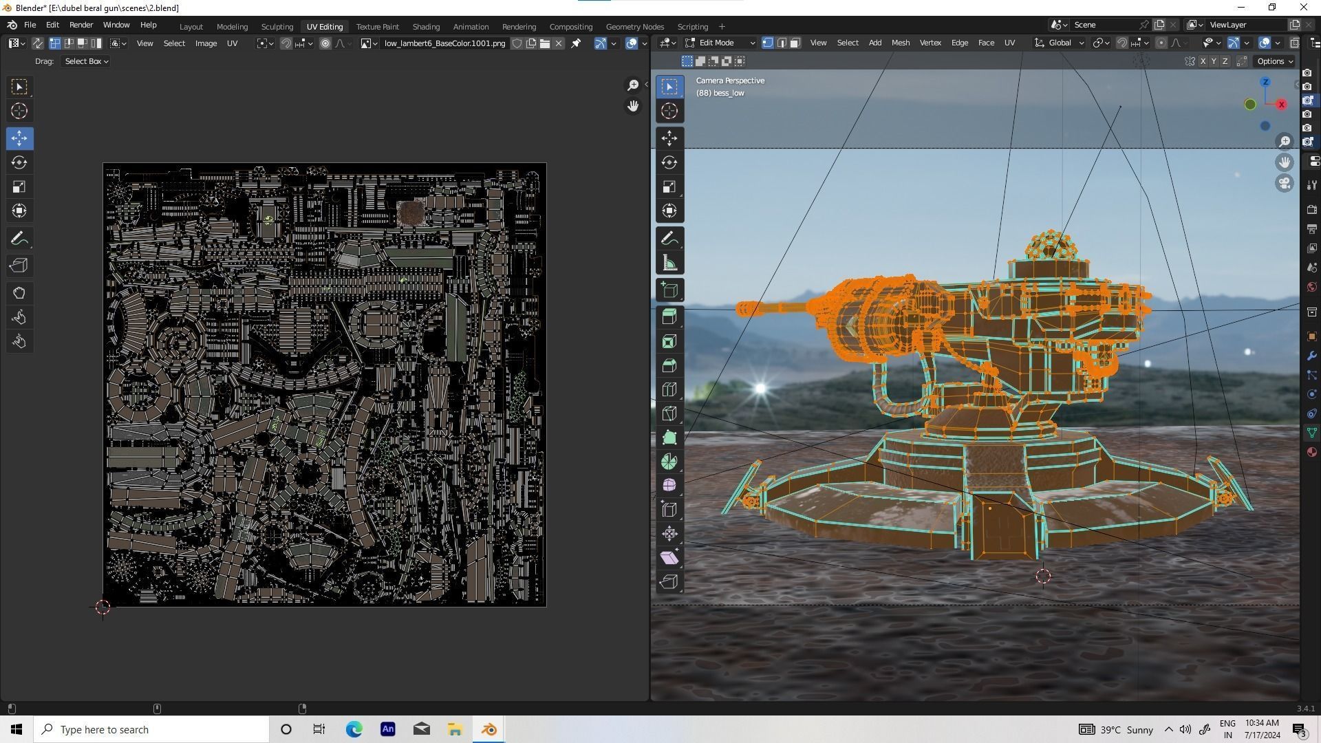 Zombie Sci-Fi Turret 3D model Low-poly 3D model_4