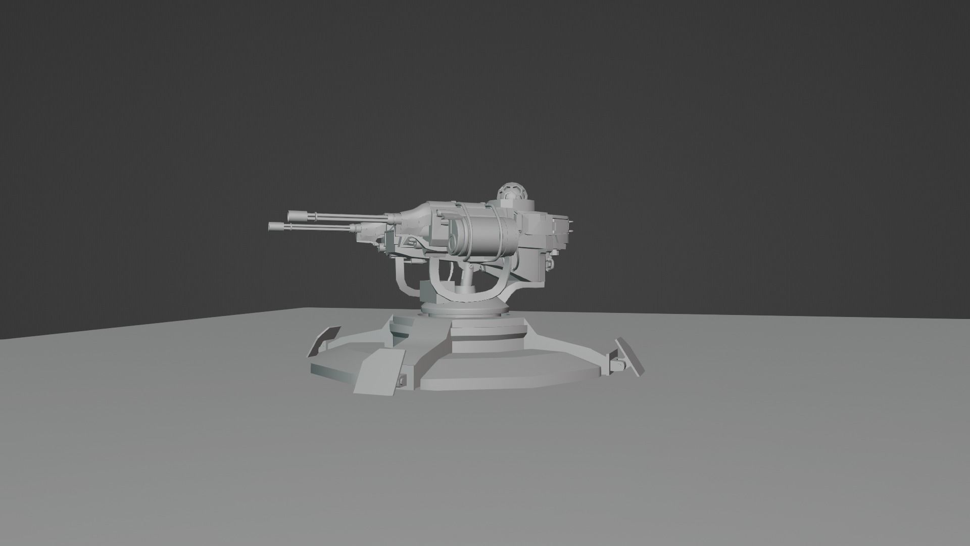 Zombie Sci-Fi Turret 3D model Low-poly 3D model_6