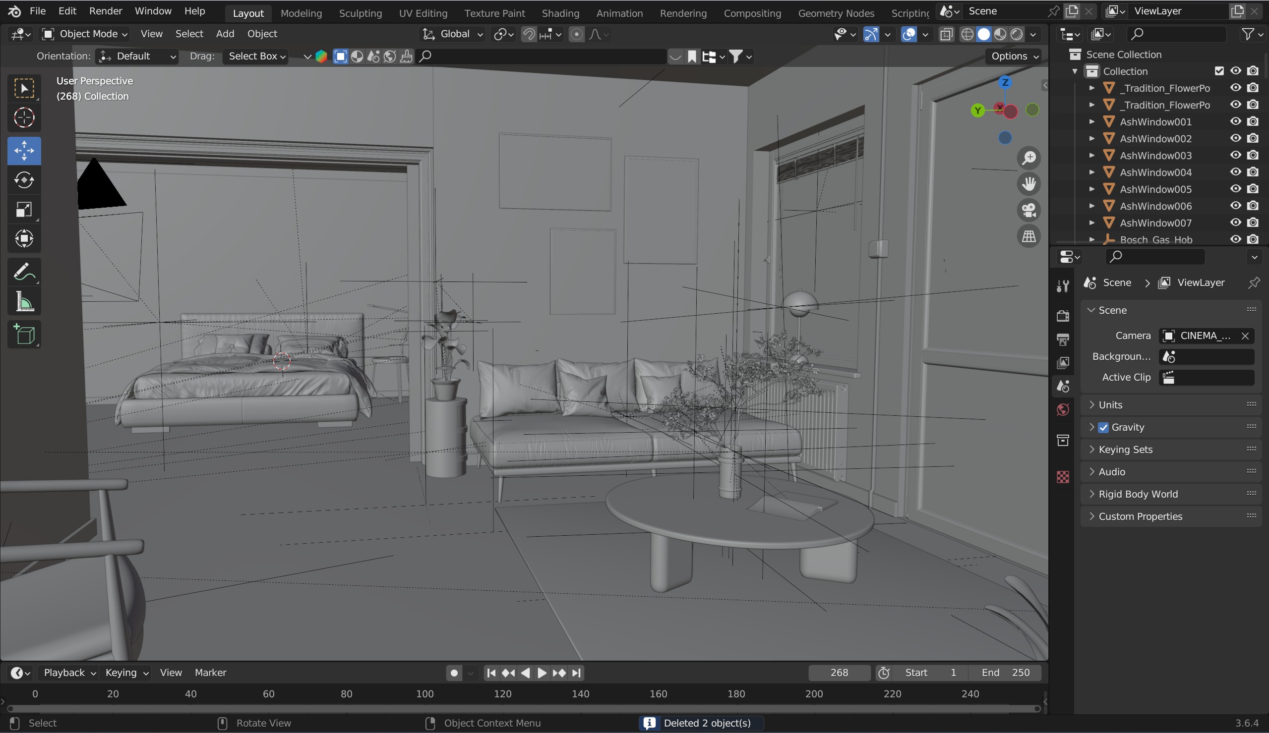 HQ Apartment 3D model_10