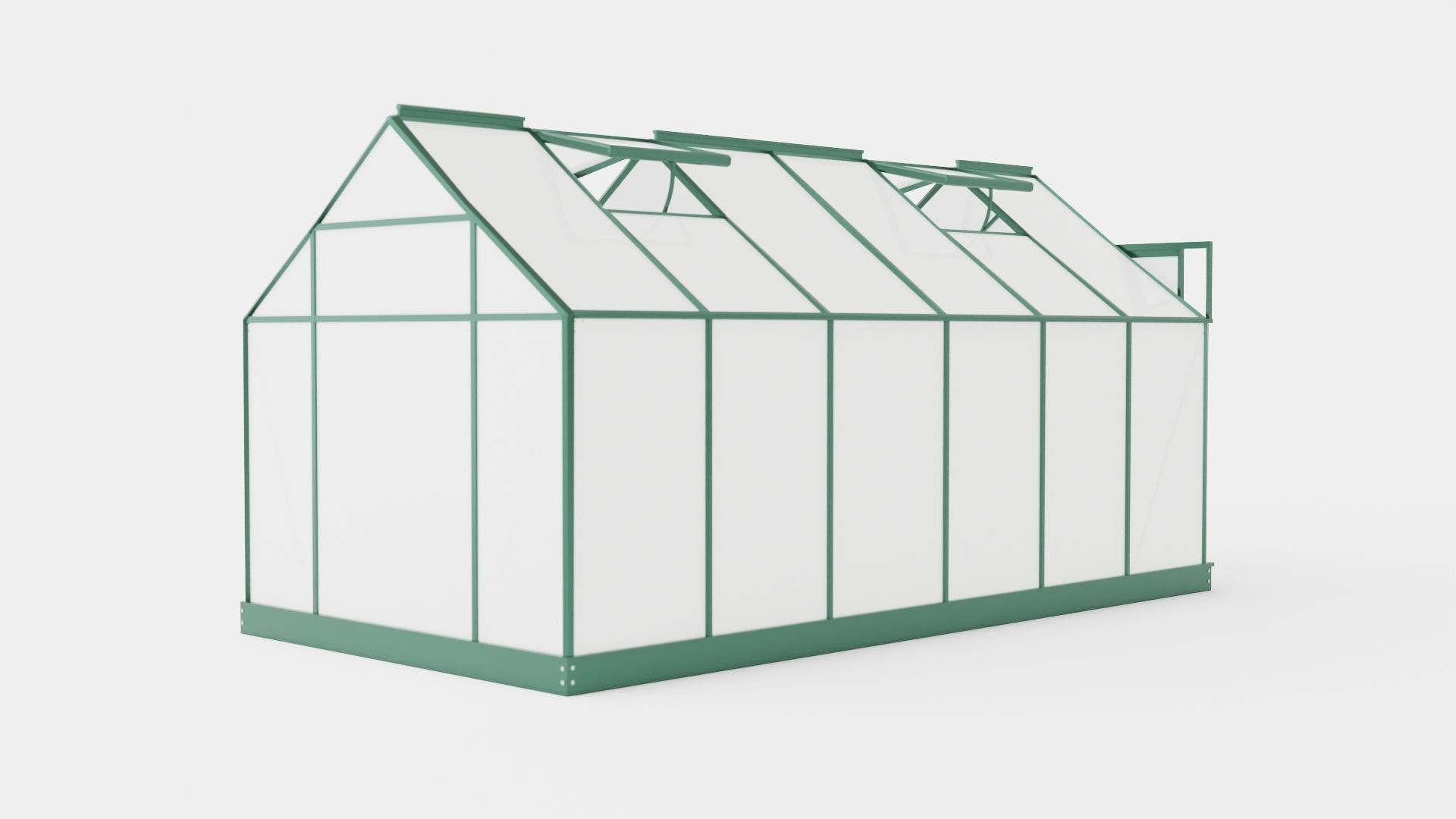Greenhouse Venus 7500 Poly Green Low-poly 3D model_3