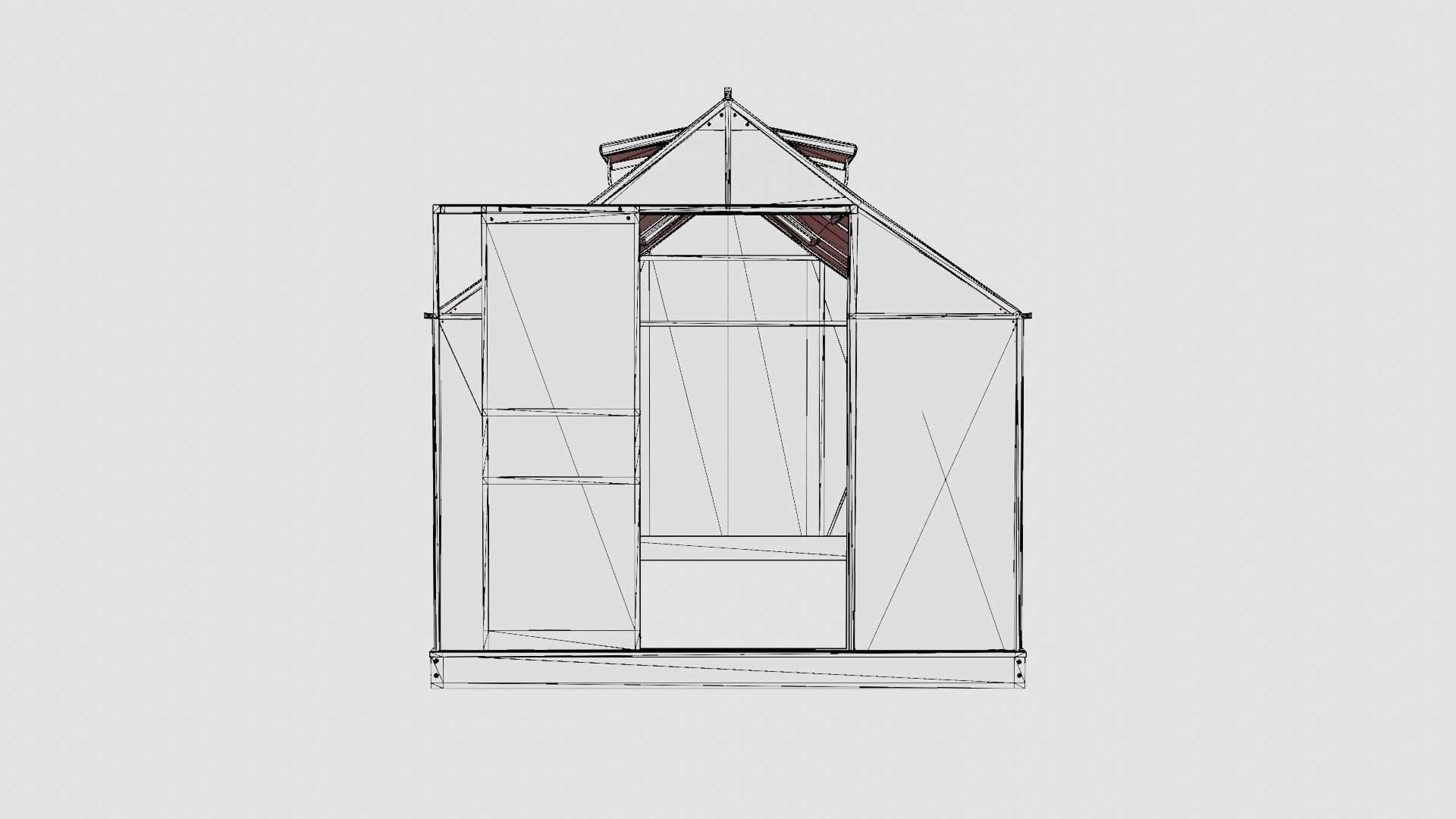 Greenhouse Venus 7500 Poly Black Low-poly 3D model_6