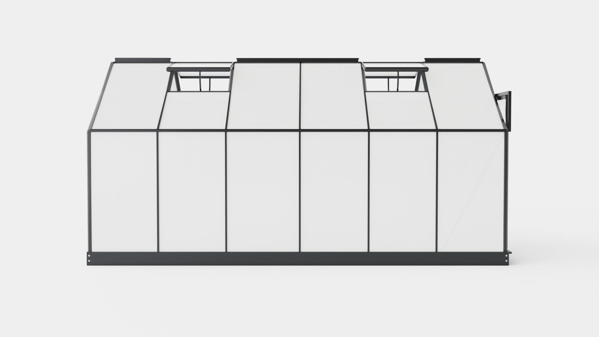 Greenhouse Venus 7500 Poly Black Low-poly 3D model_2