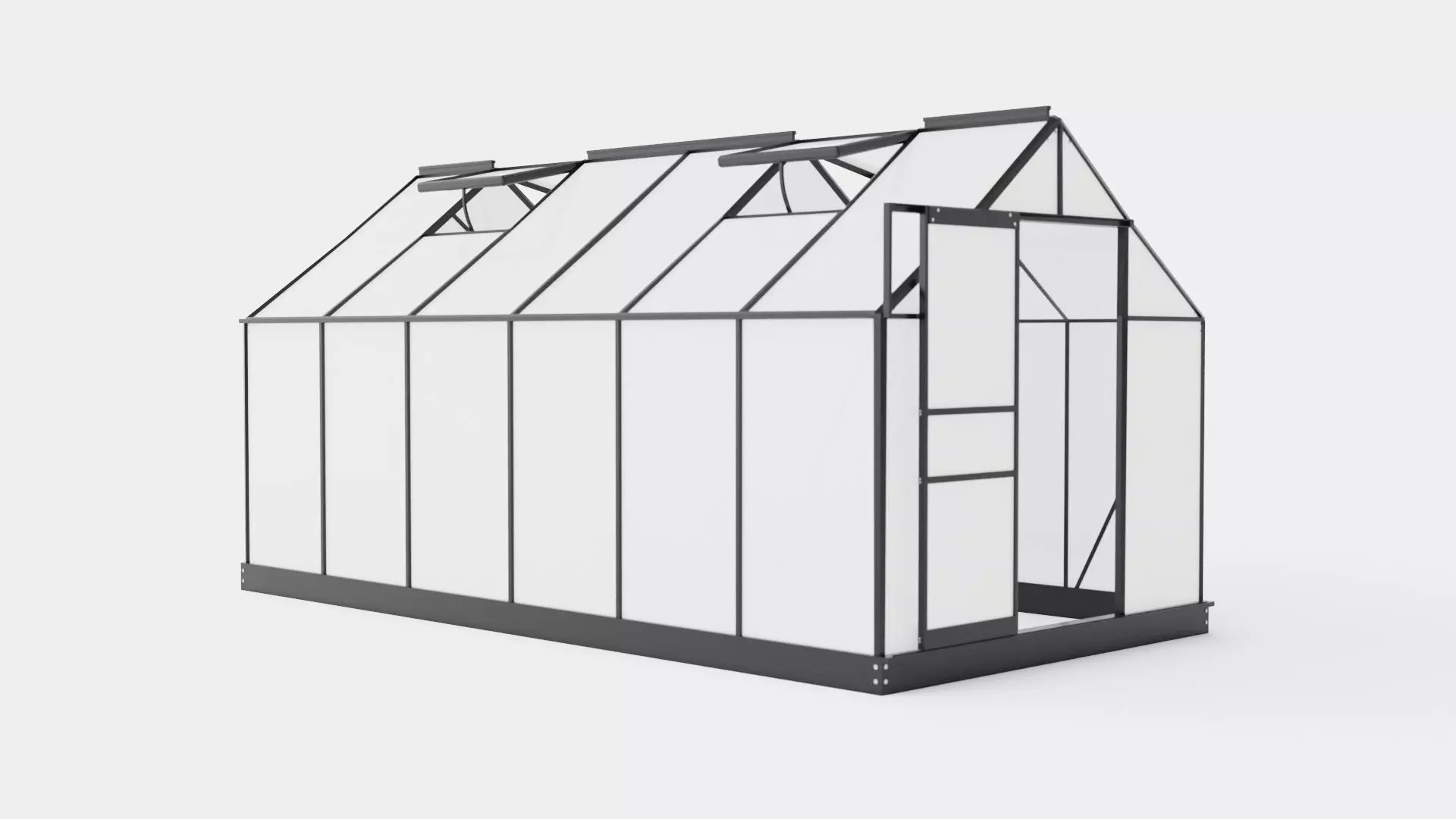 Greenhouse Venus 7500 Poly Black Low-poly 3D model_0