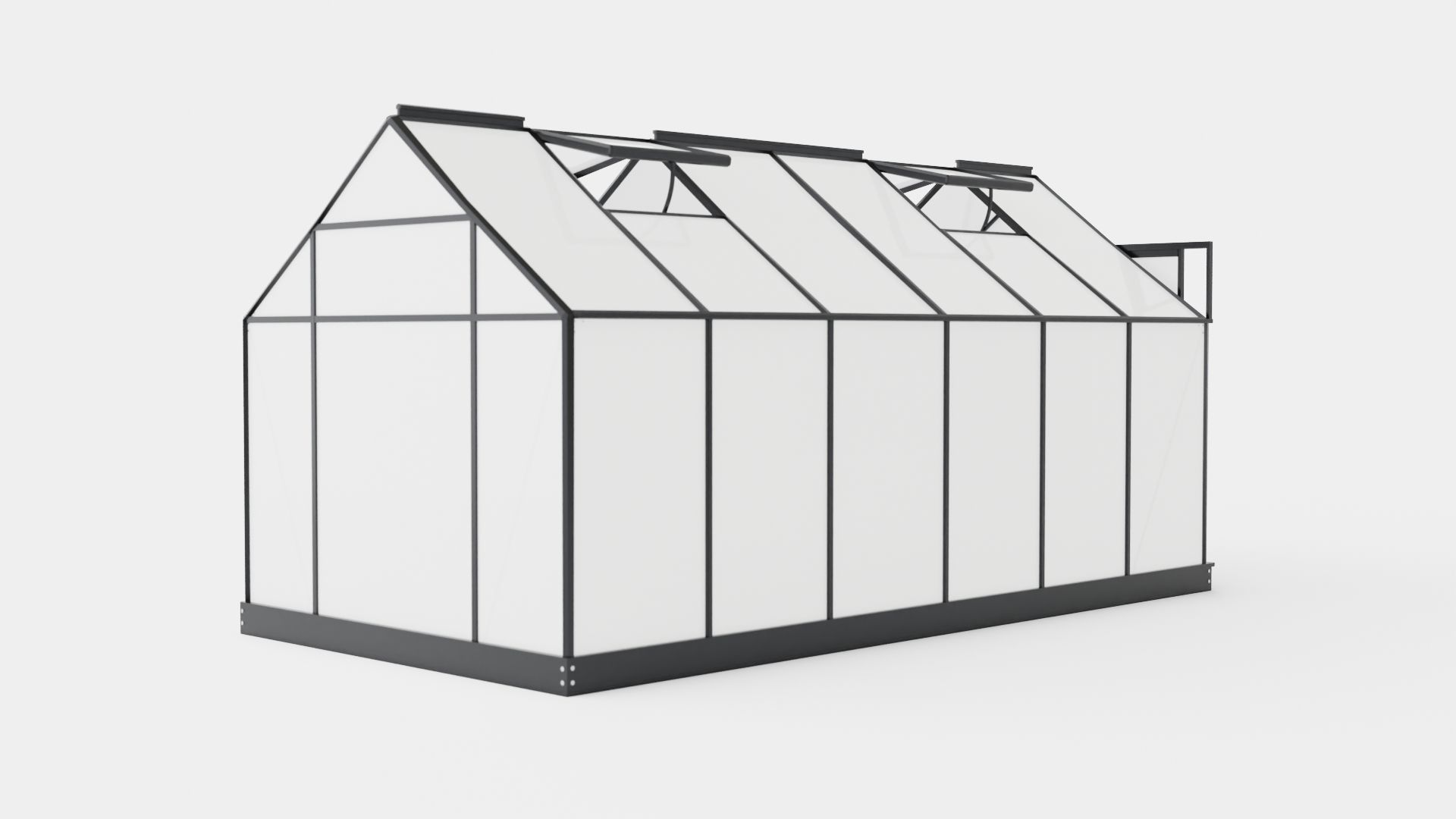 Greenhouse Venus 7500 Poly Black Low-poly 3D model_3