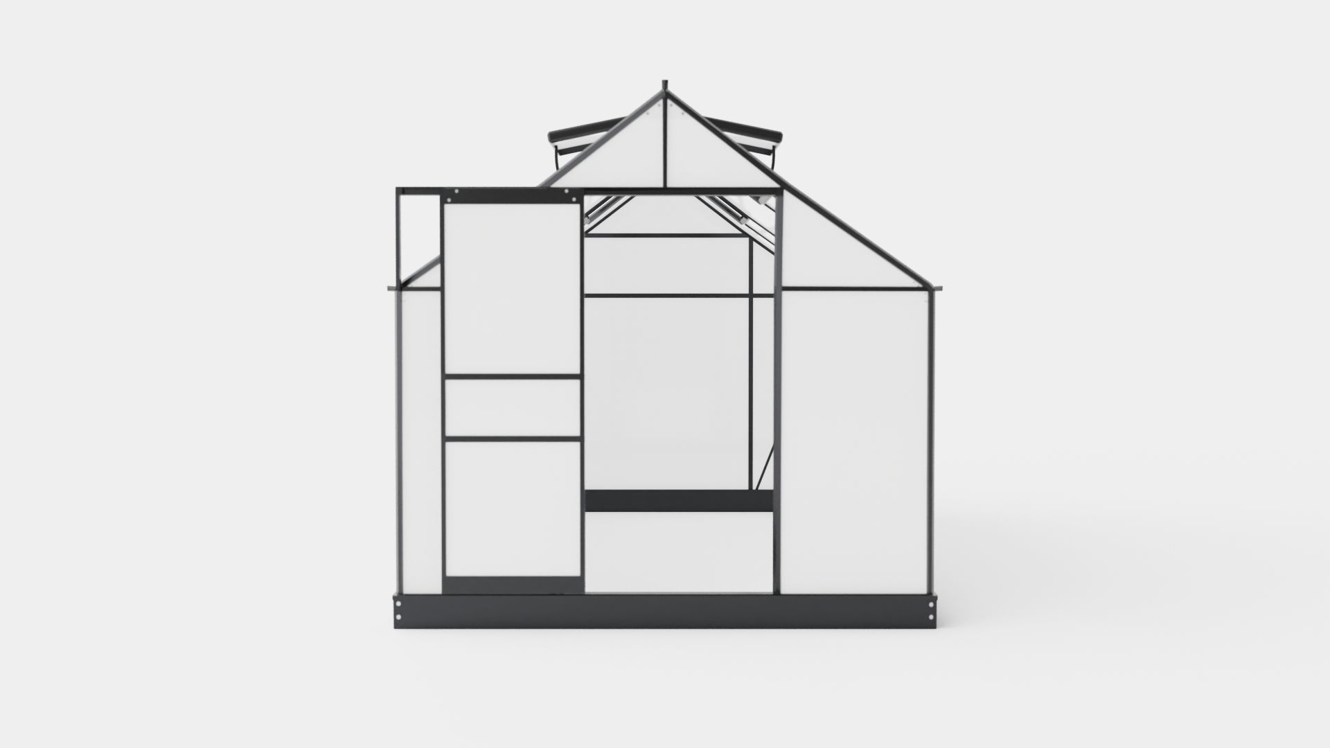 Greenhouse Venus 7500 Poly Black Low-poly 3D model_1