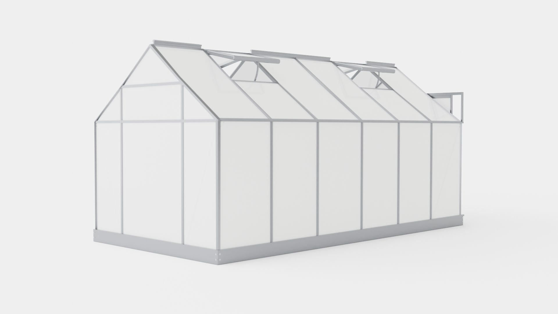 Greenhouse Venus 7500 Poly Grey Low-poly 3D model_3