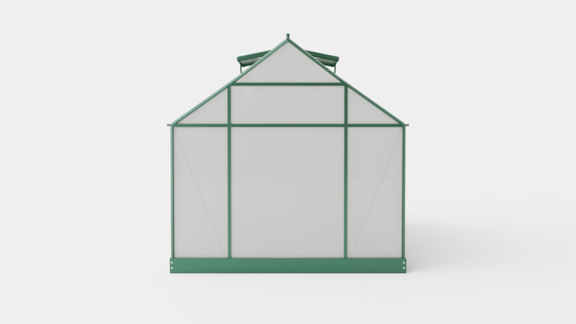 Greenhouse Venus 7500 Glass Green Low-poly 3D model_4