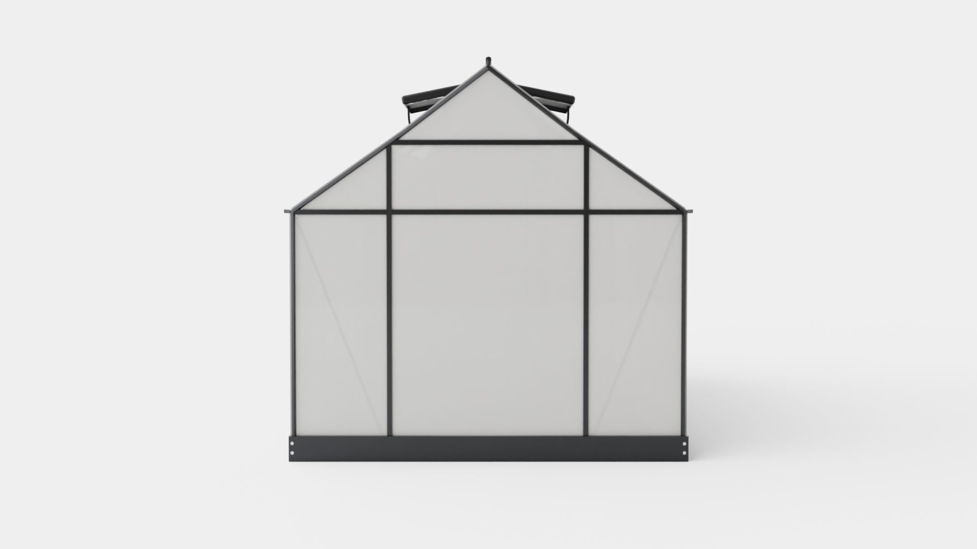 Greenhouse Venus 7500 Glass Black Low-poly 3D model_4
