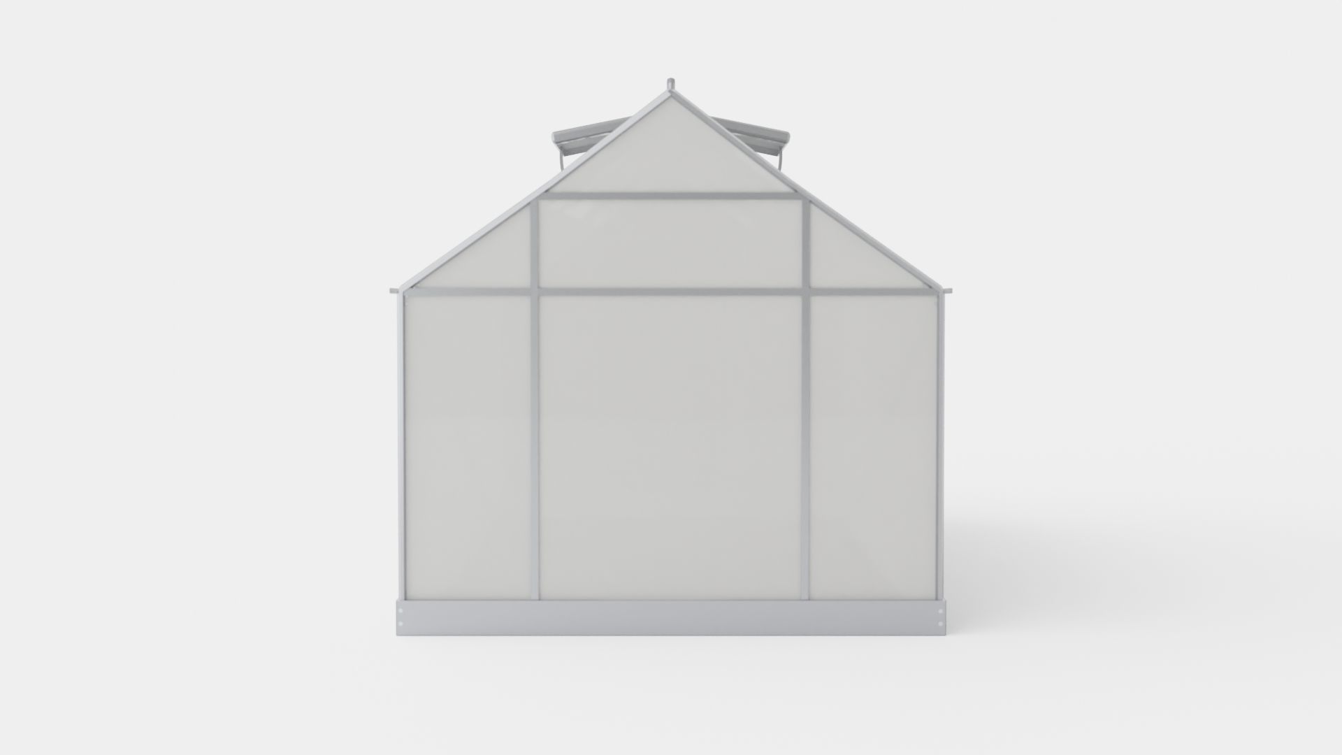 Greenhouse Venus 7500 Glass Grey Low-poly 3D model_4