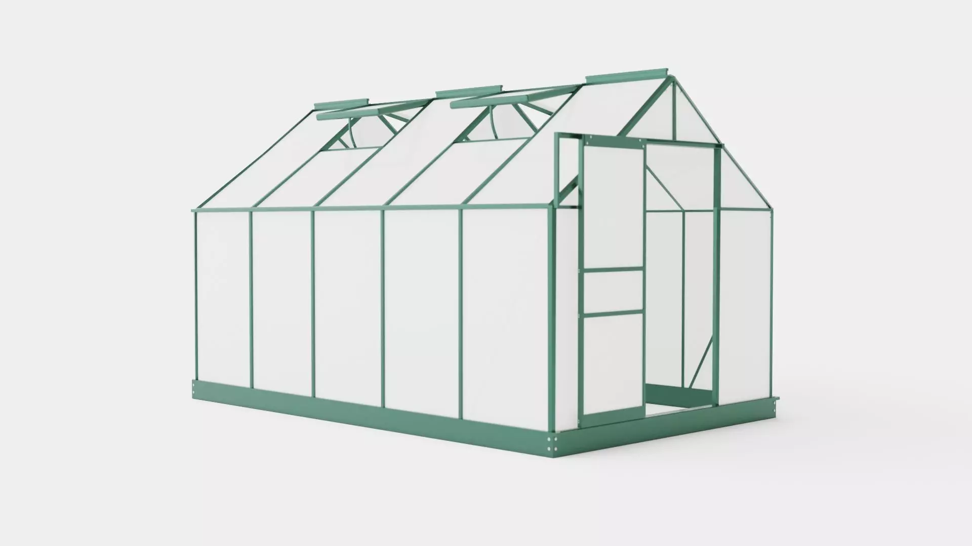 Greenhouse Venus 6200 Poly Green Low-poly 3D model_0
