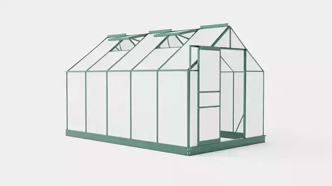 Greenhouse Venus 6200 Poly Green Low-poly 3D model