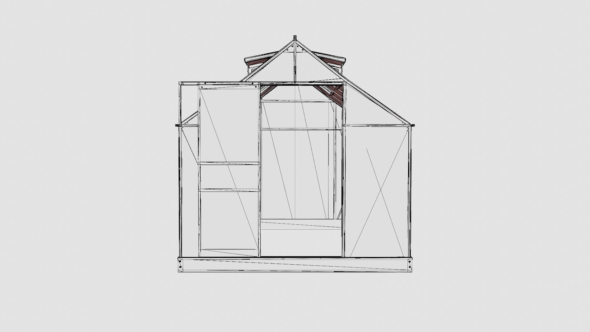 Greenhouse Venus 6200 Poly Black Low-poly 3D model_6