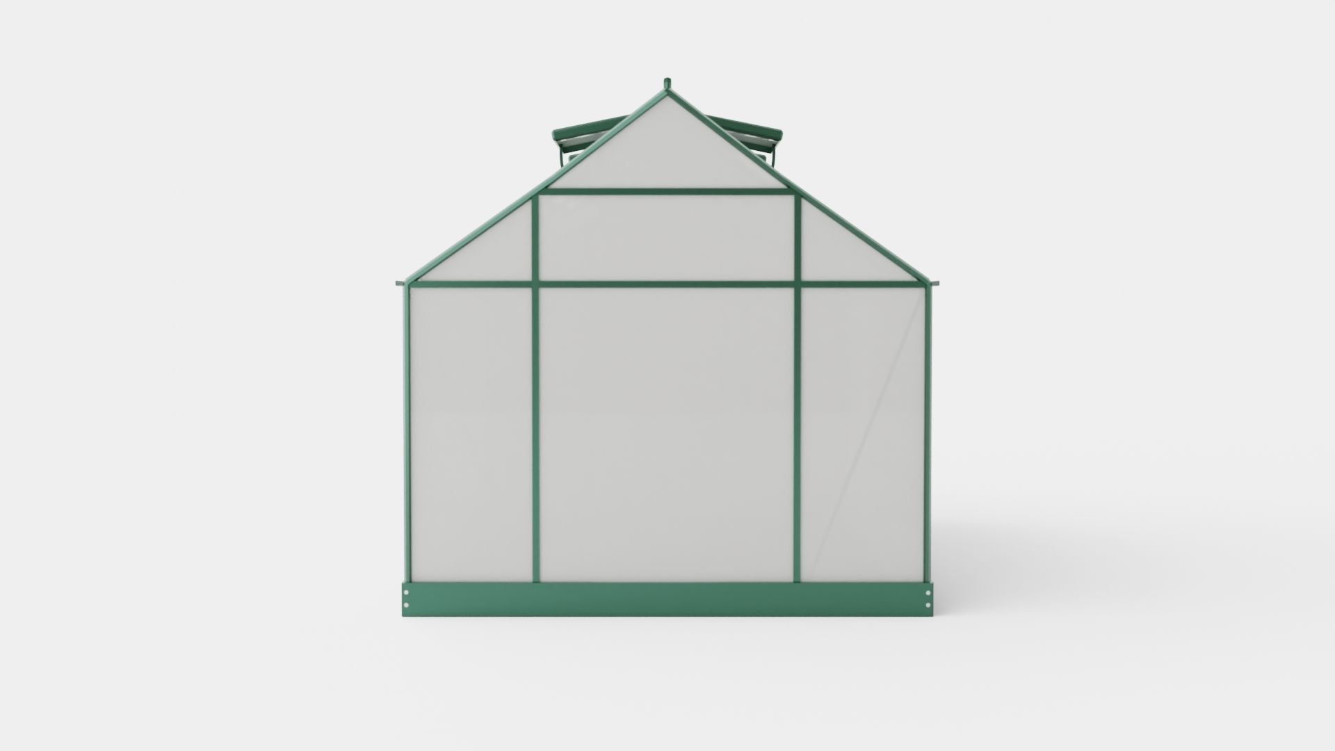 Greenhouse Venus 6200 Glass Green Low-poly 3D model_4