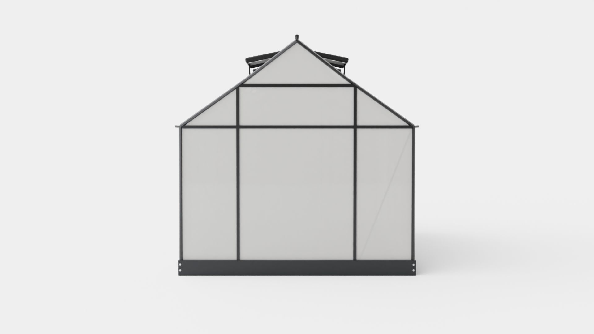 Greenhouse Venus 6200 Glass Black Low-poly 3D model_4