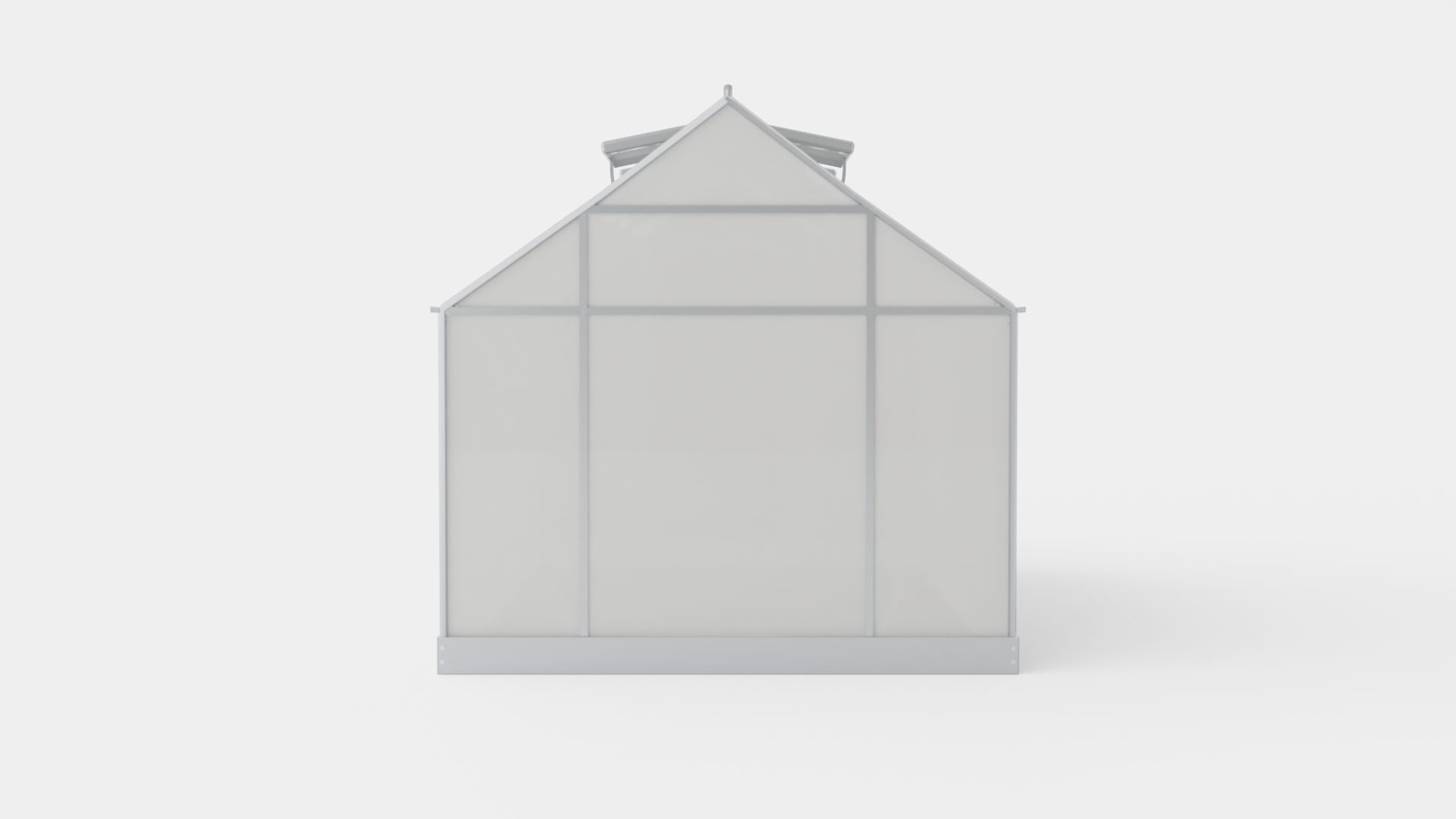 Greenhouse Venus 6200 Glass Grey Low-poly 3D model_4