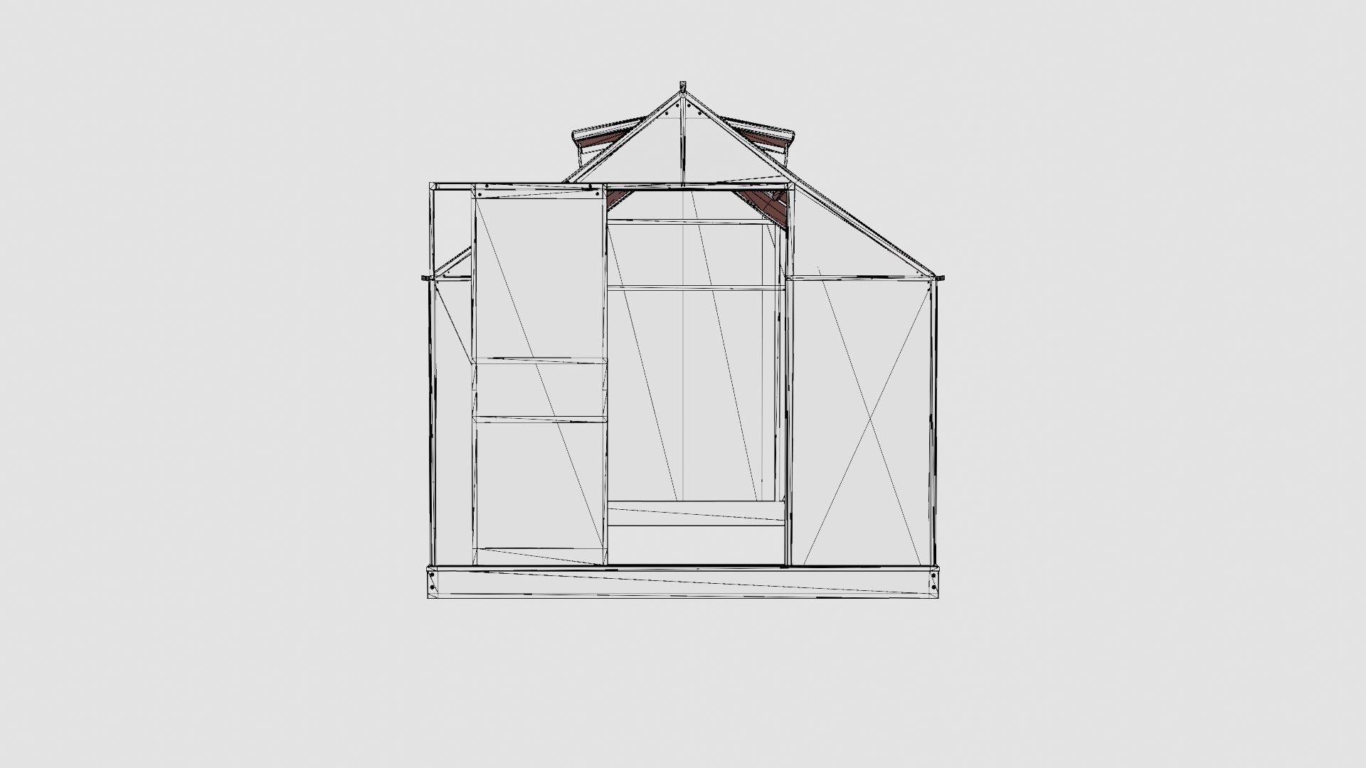 Greenhouse Venus 5000 Poly Green Low-poly 3D model_6